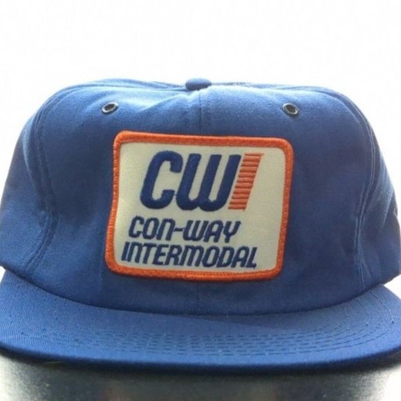 Vintage Snapback Con-Way Intermodal Trucker Hat - Made in the USA- Mint! - Picture 4 of 4
